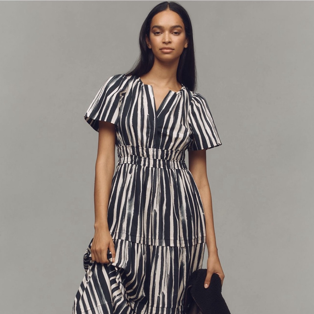 Anthropologie Somerset dress. Like new. Small. B/W